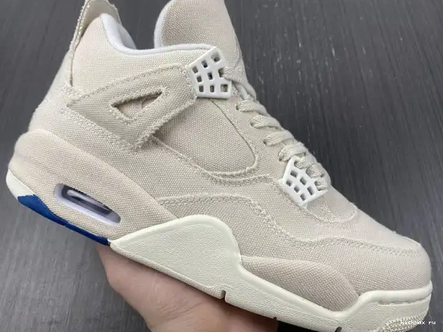Cheap MAX Retro Canvas Jordan 4 DQ4909-100 Blank (W) 0601